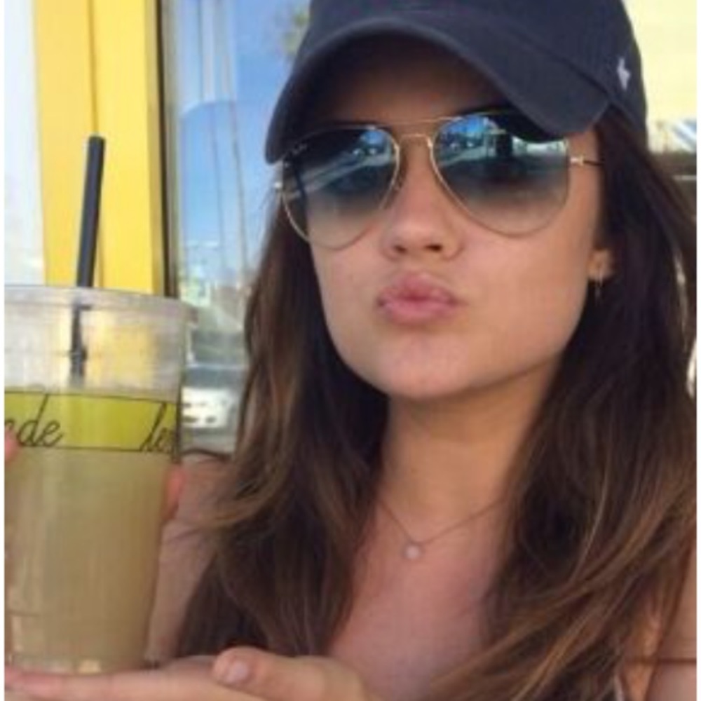 Ray Ban Gold Blue Gradient Aviator sunglasses 58mm